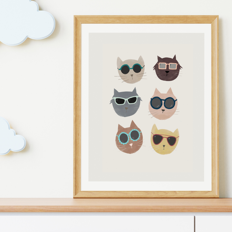 Cool Cats Print - Mind+Moon