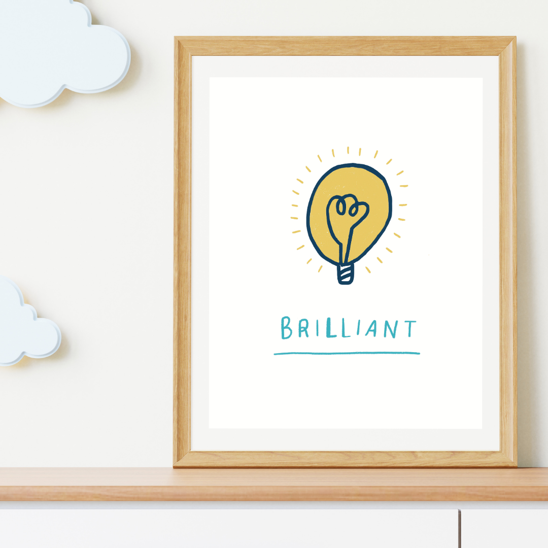 Brilliant Lightbulb Print - Mind+Moon