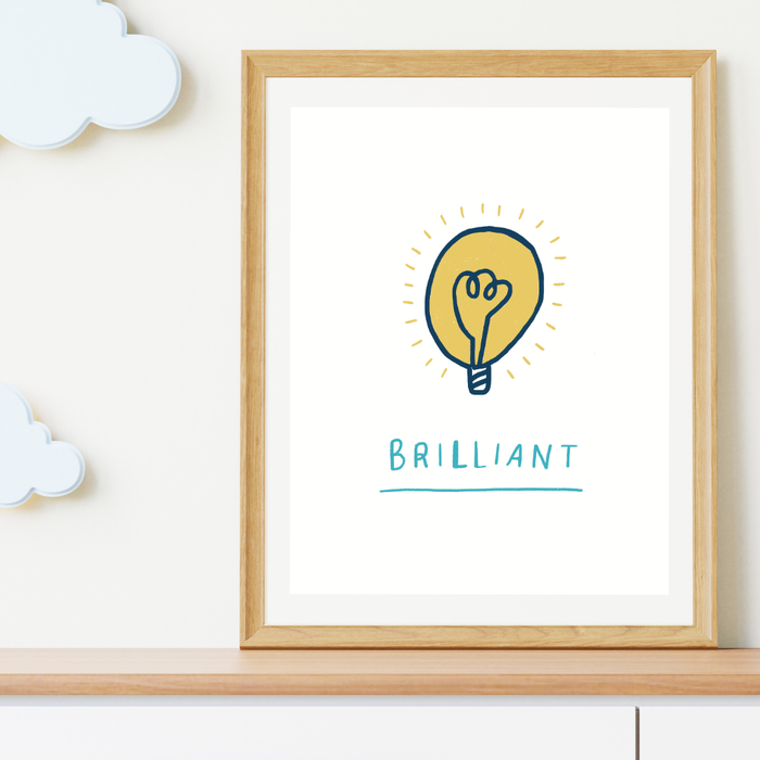 Brilliant Lightbulb Print - Mind+Moon
