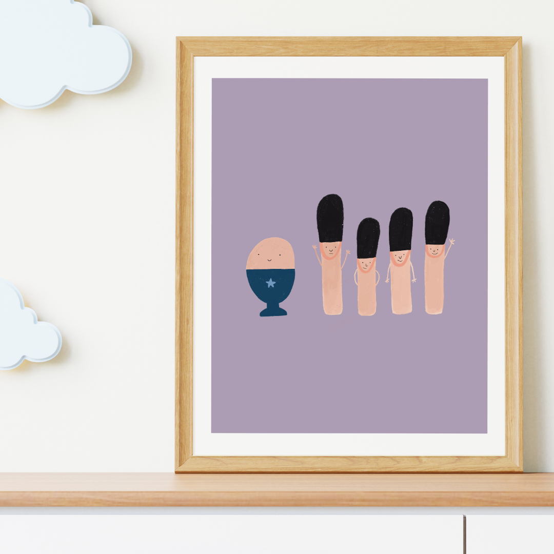 Egg and Soldiers Print - Mind+Moon