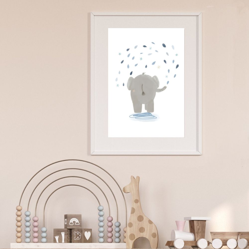 Splash Elephant Print