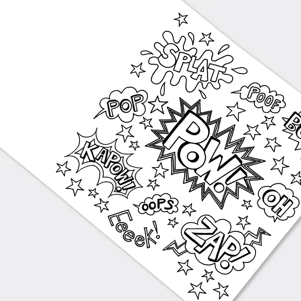 Children's Super Hero Colouring Book - Mind+Moon