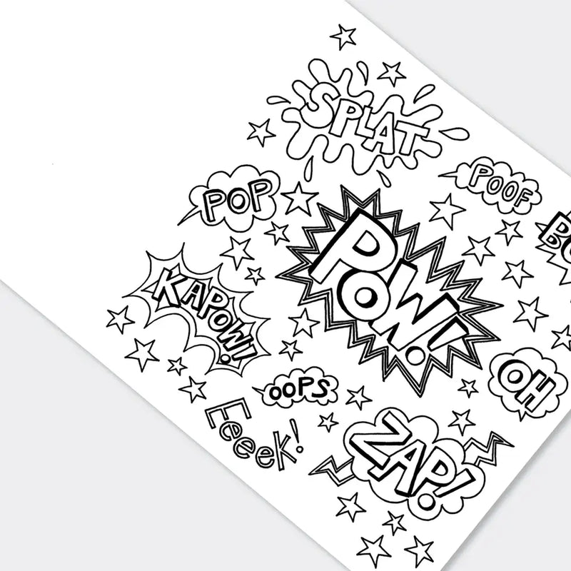Children's Super Hero Colouring Book - Mind+Moon