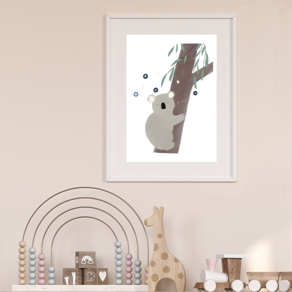 Sleeping Koala Nursery Print