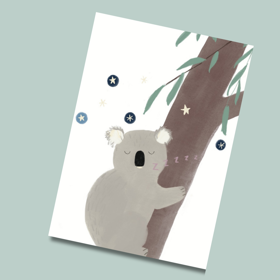 Koala Postcard - Mind+Moon
