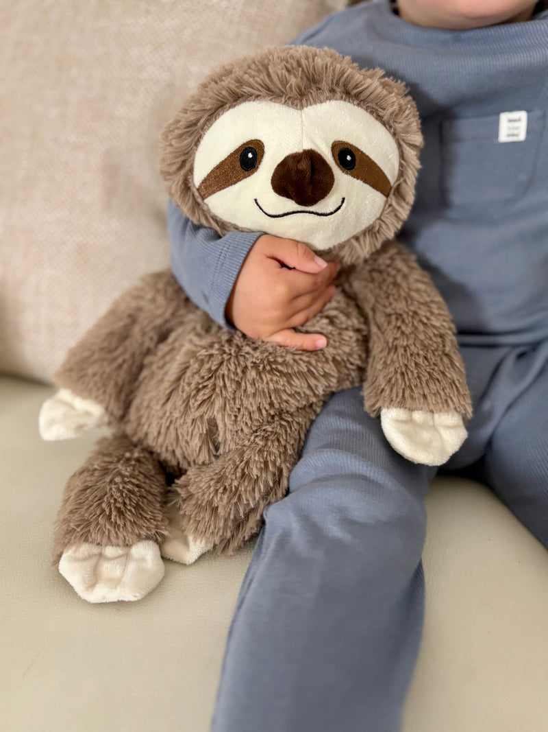Soothing Sloth: Brown Warm & Cuddly Lavender Companion - Mind+Moon