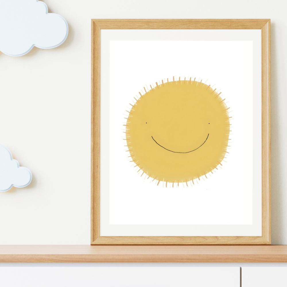 Smiling Sun Nursery Print