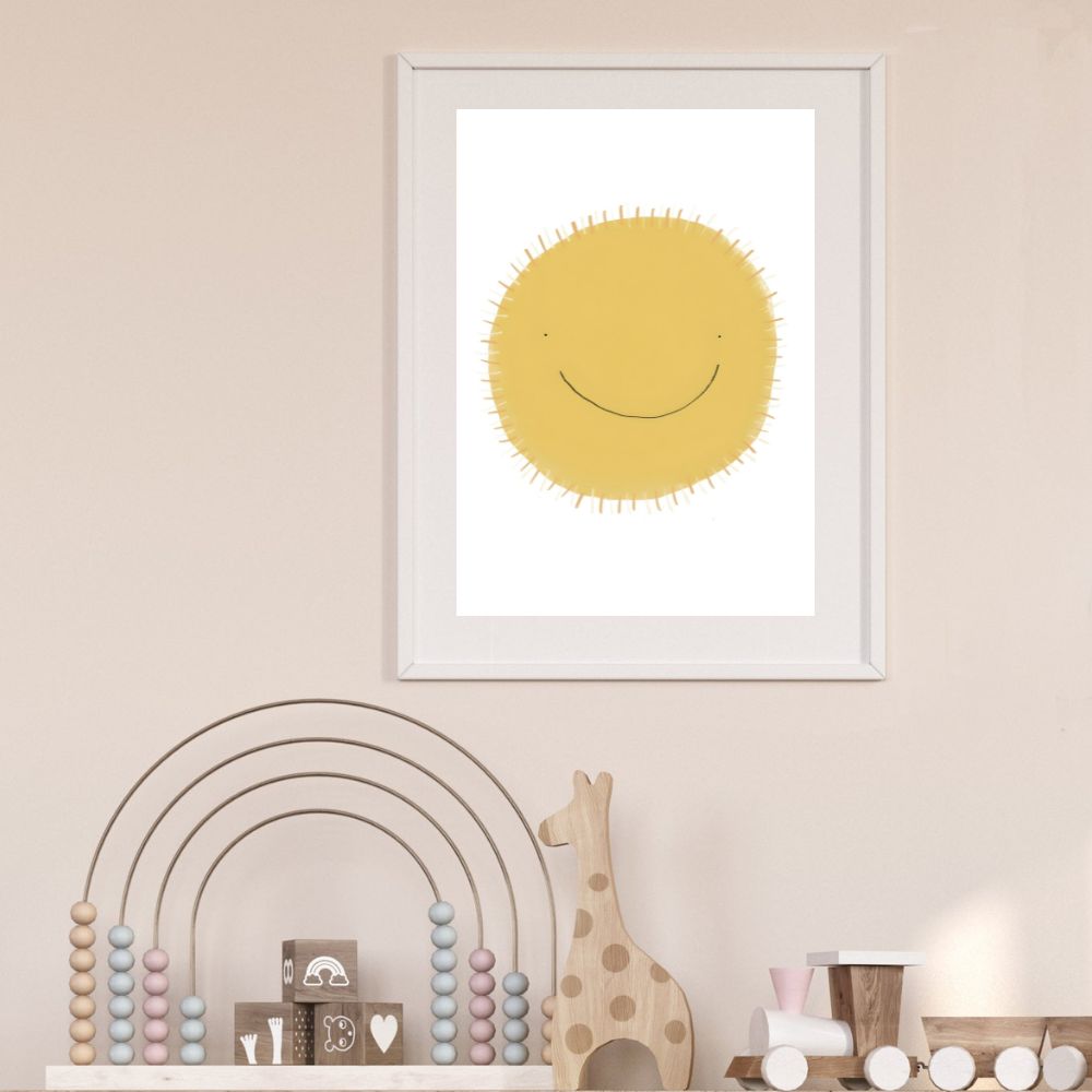 Smiling Sun Nursery Print