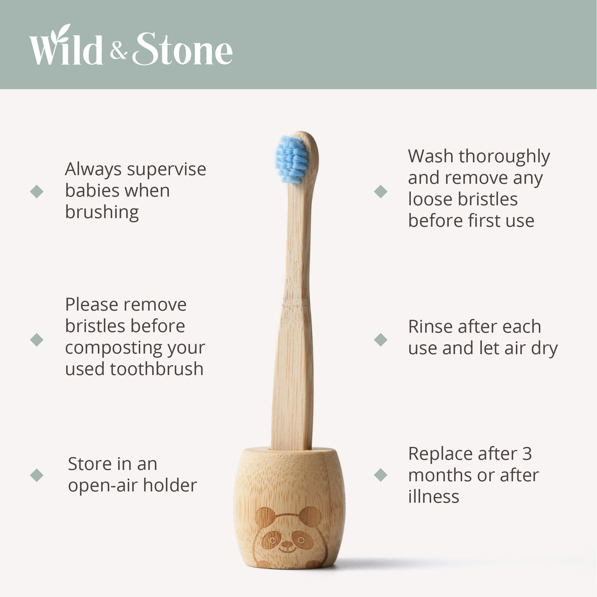 Baby Bamboo Toothbrush - Mind+Moon