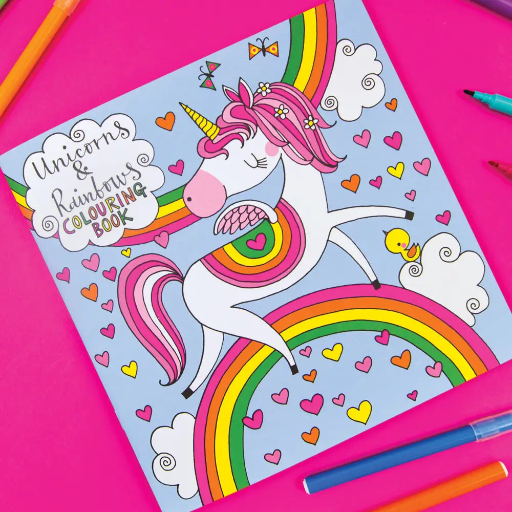 Children's Unicorns & Rainbows Colouring Book - Mind+Moon