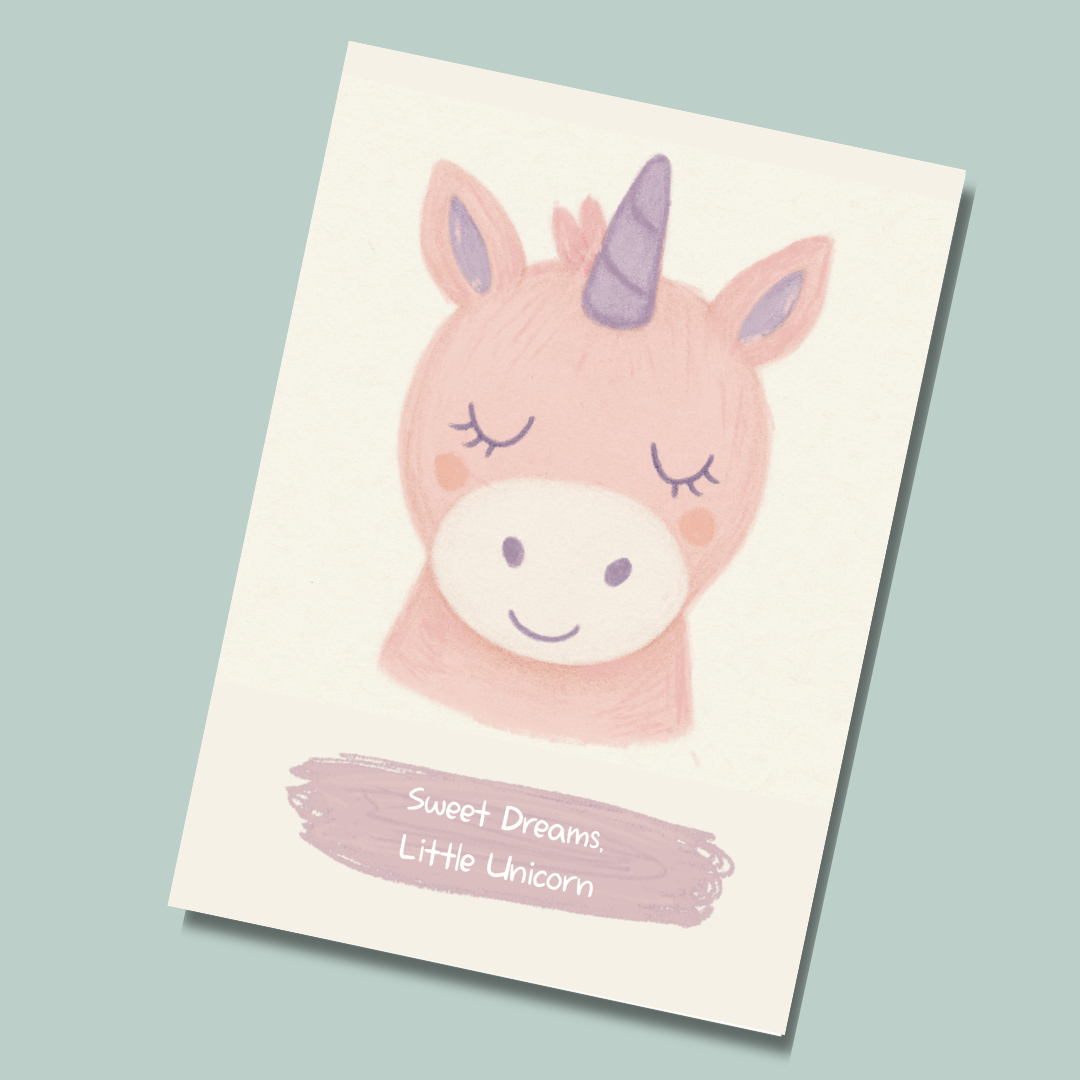Little Unicorn Postcard - Mind+Moon
