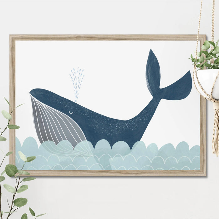 Calming Whale Print - Mind+Moon