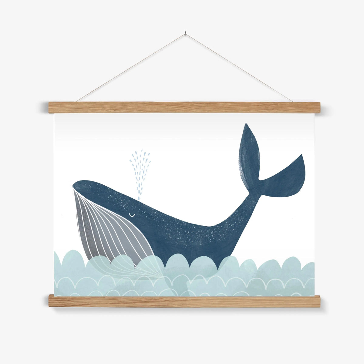 Calming Whale Print - Mind+Moon