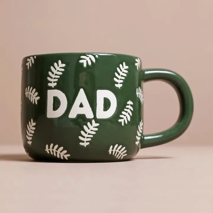Ceramic Green Leafy Dad Mug - Mind+Moon, New Parent Mug