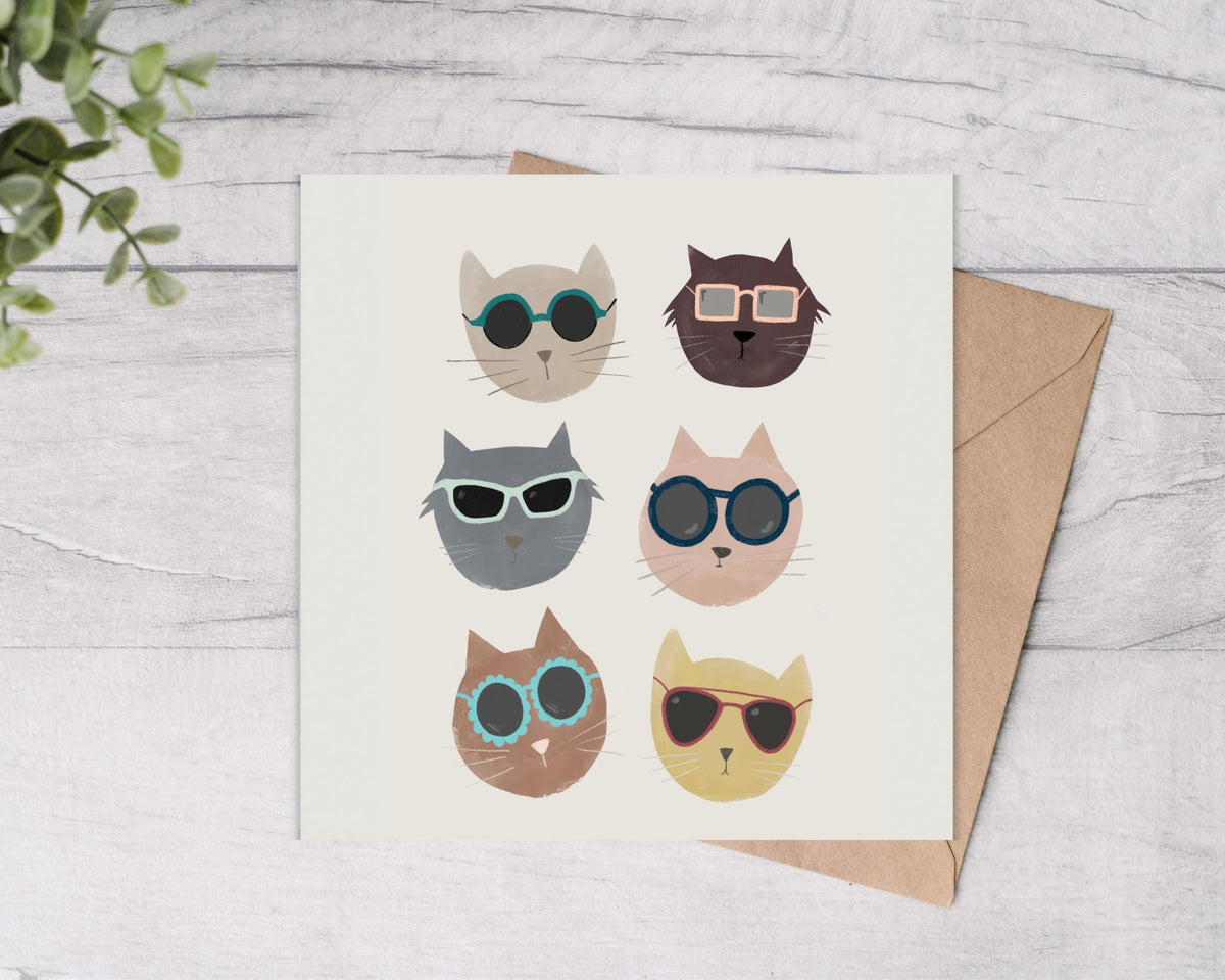 Cool Cats Note Cards 10 Pack - Mind+Moon