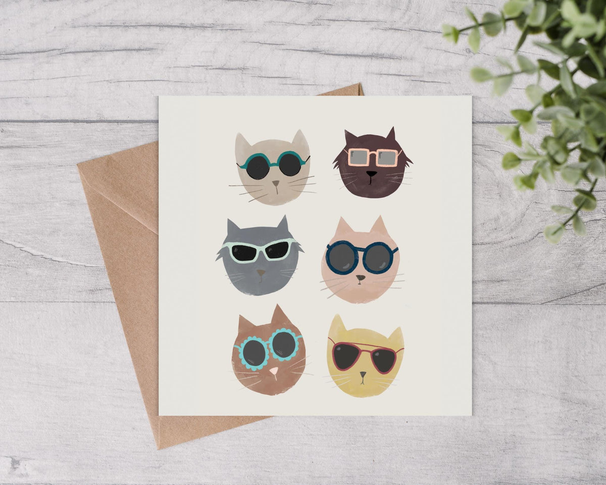 Cool Cats Note Cards 10 Pack - Mind+Moon