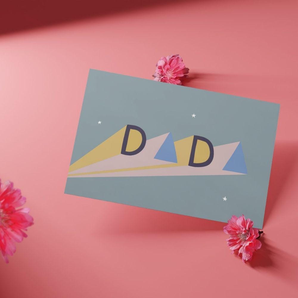 DADA Greeting Card for New Daddy - Mind+Moon