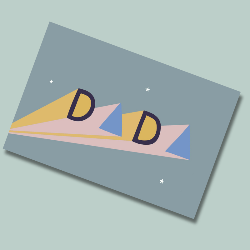 DADA Postcard - Mind+Moon