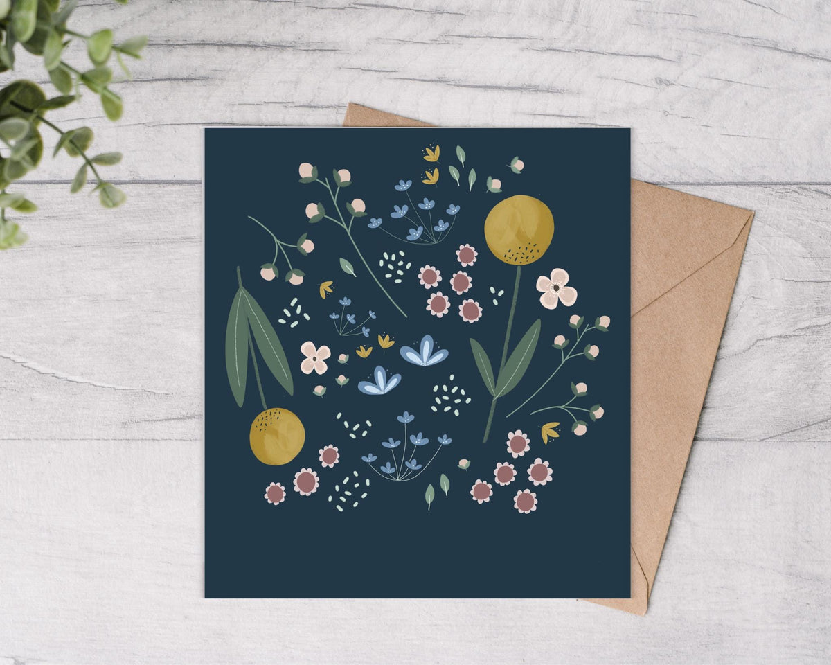 Floral Note Cards 10 Pack - Mind+Moon