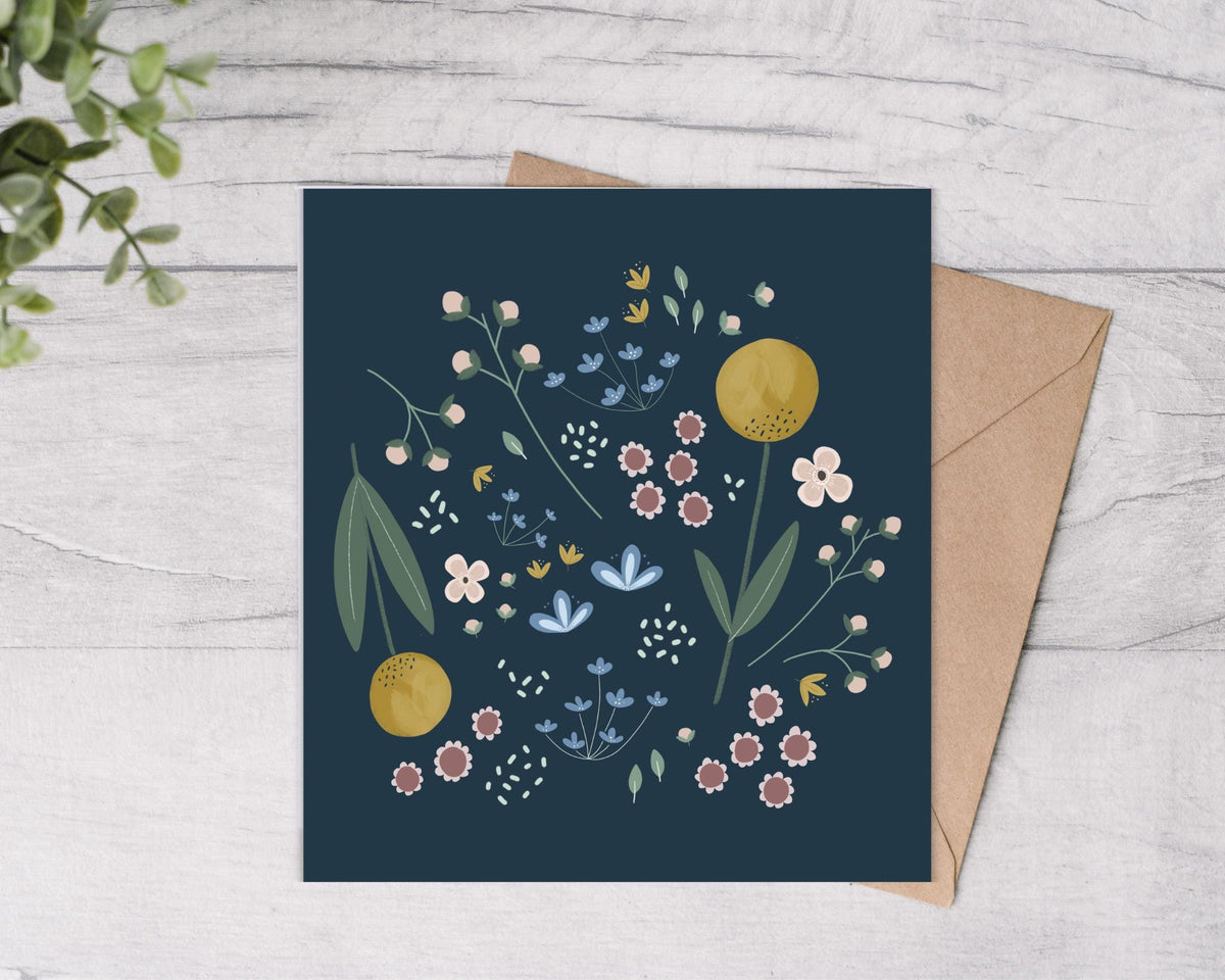 Floral Note Cards 10 Pack - Mind+Moon