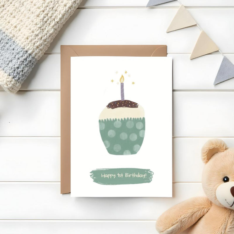 Happy 1st Birthday Card - Mind+Moon