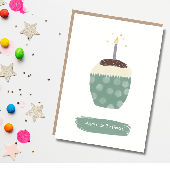 Happy 1st Birthday Card - Mind+Moon