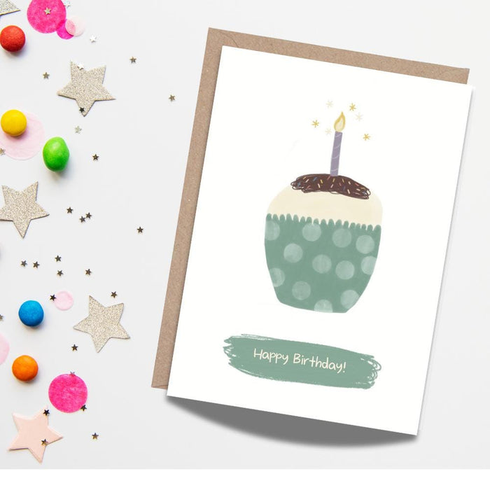Cupcake Happy Birthday Card - Mind+Moon