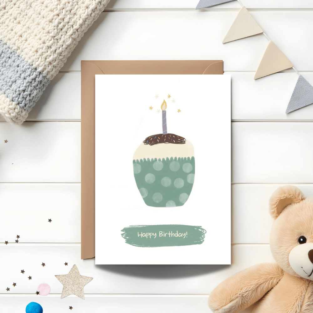 Cupcake Happy Birthday Card - Mind+Moon