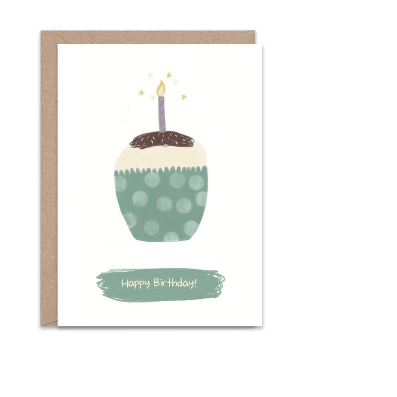 Cupcake Happy Birthday Card - Mind+Moon