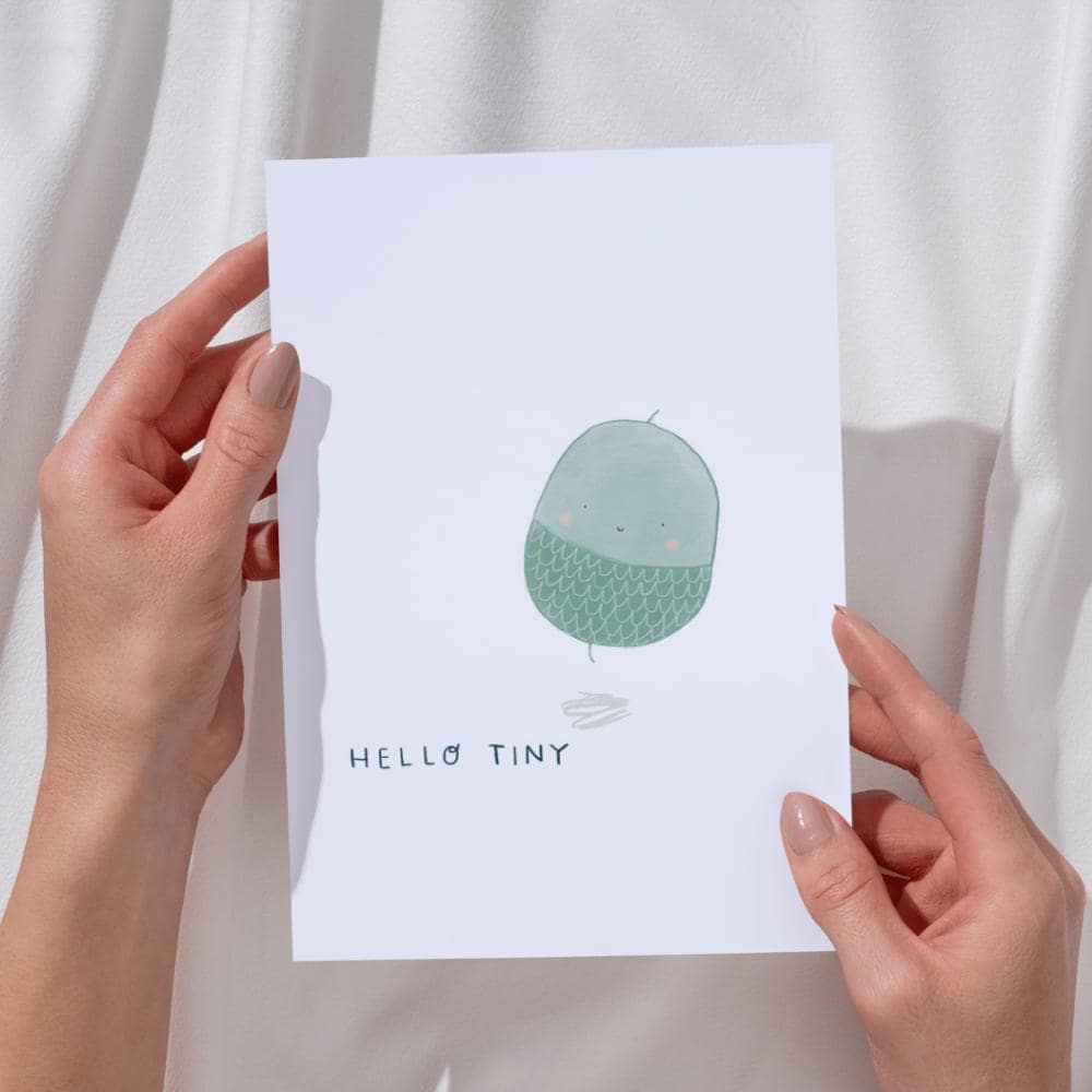 "Hello Tiny" New Baby Greeting Card - Mind+Moon