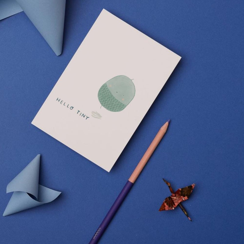 "Hello Tiny" New Baby Greeting Card - Mind+Moon