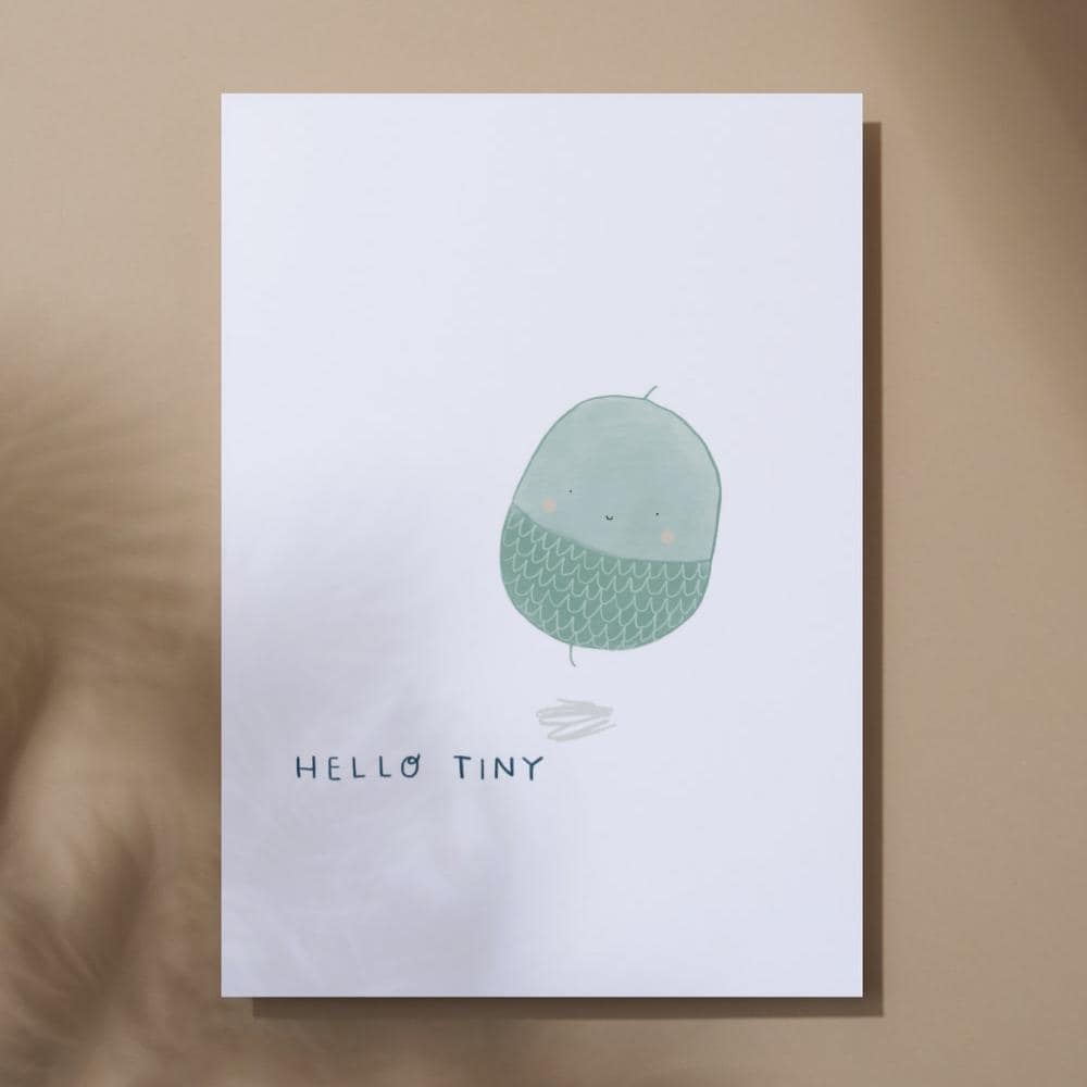 "Hello Tiny" New Baby Greeting Card - Mind+Moon