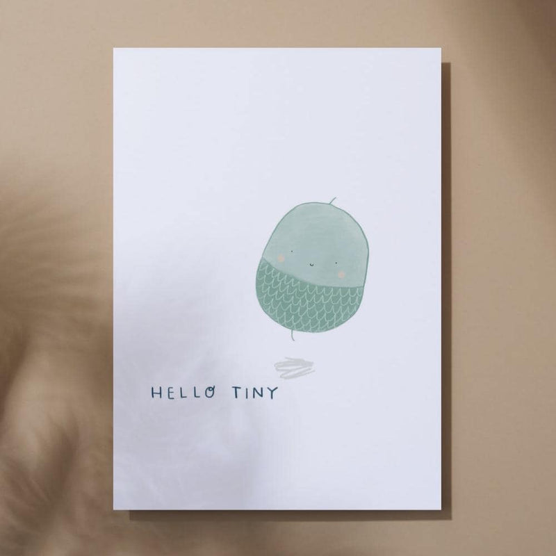 "Hello Tiny" New Baby Greeting Card - Mind+Moon