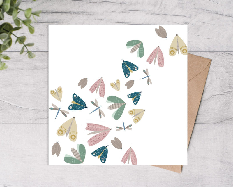 Moth and Dragonfly Note Cards 10 Pack - Mind+Moon