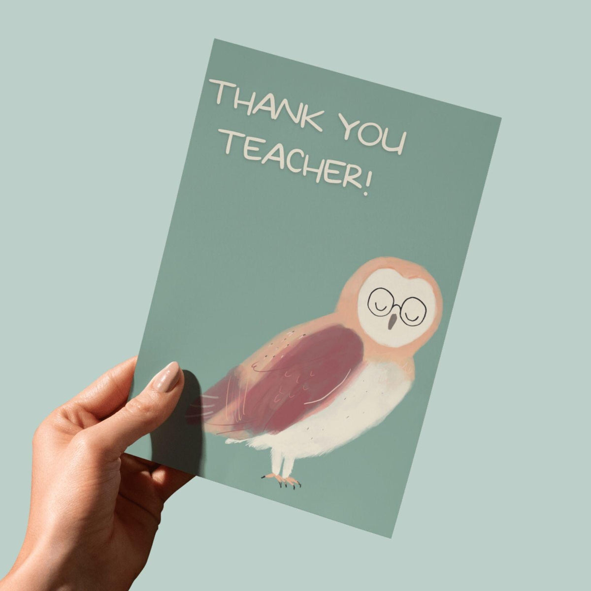 Owl Thank You Teacher Card
