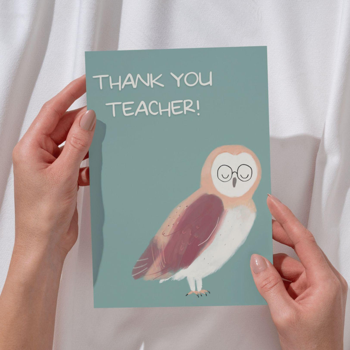 Owl Thank You Teacher Card