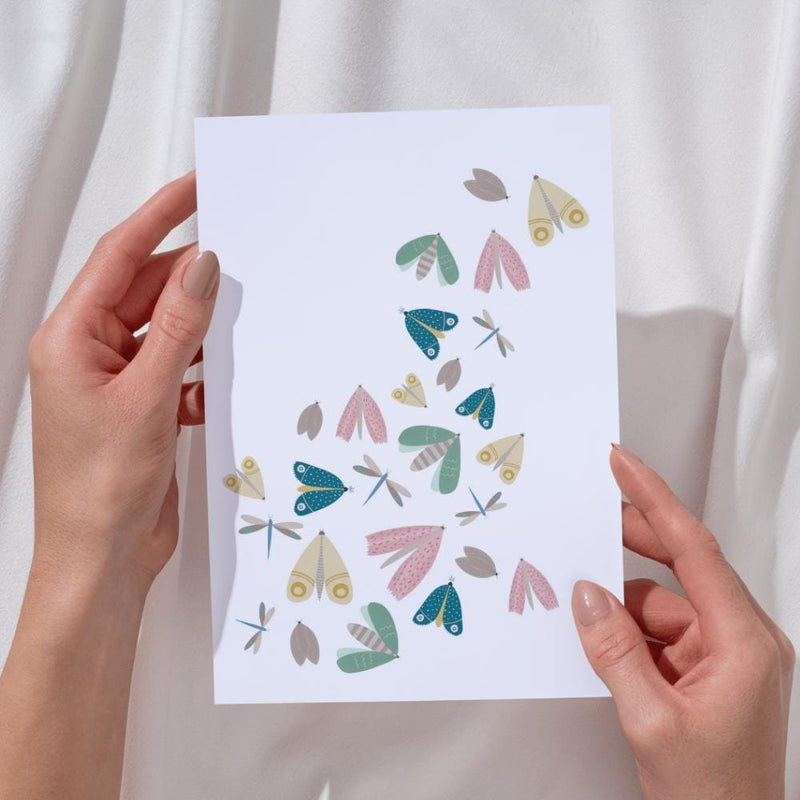 Calming Moths Greeting Card - Mind+Moon
