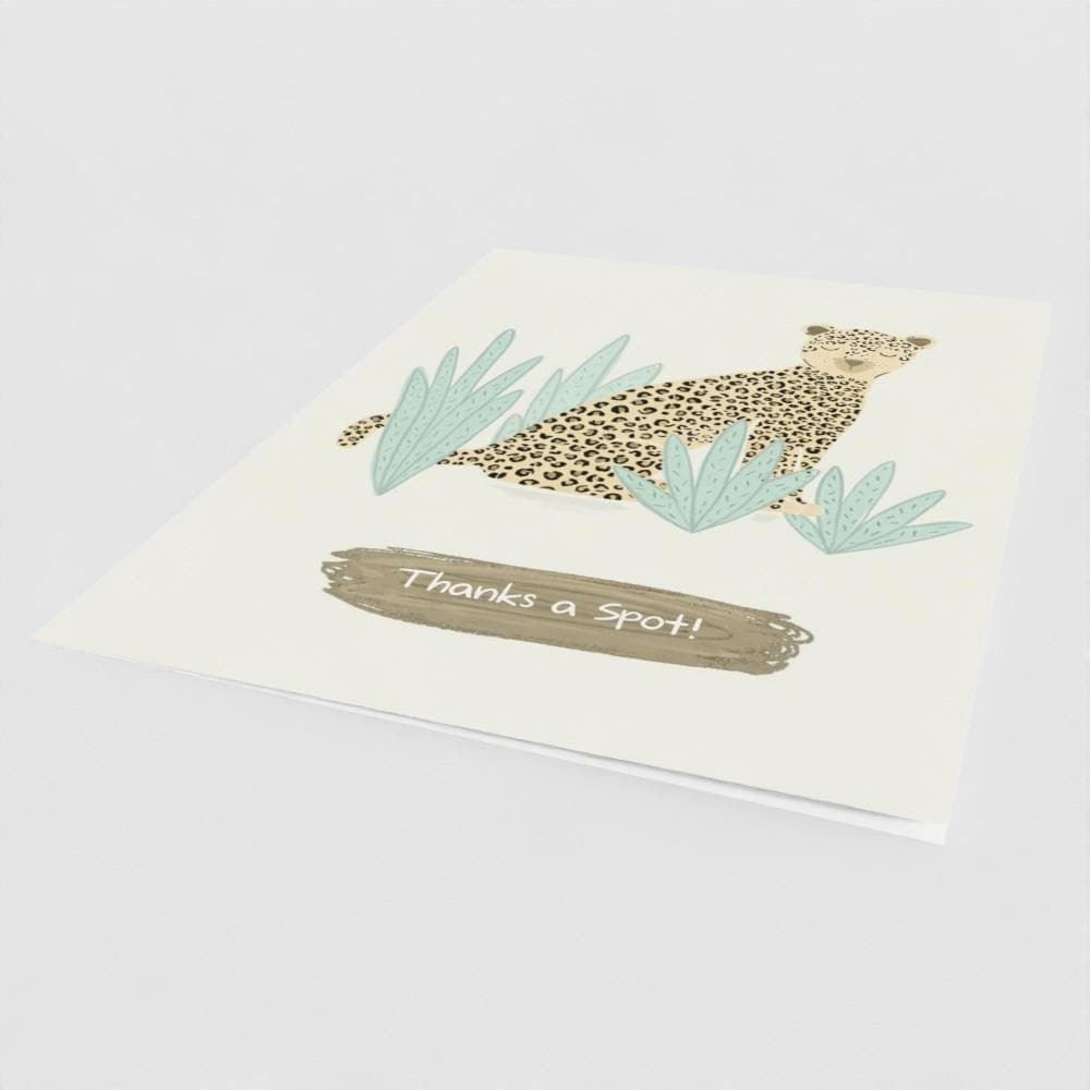 Thanks a Spot! Leopard Thank You Card - Mind+Moon