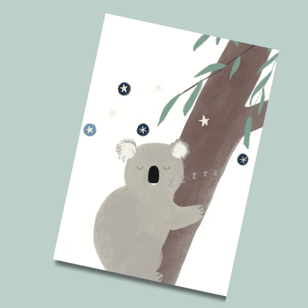Koala Postcard - Mind+Moon