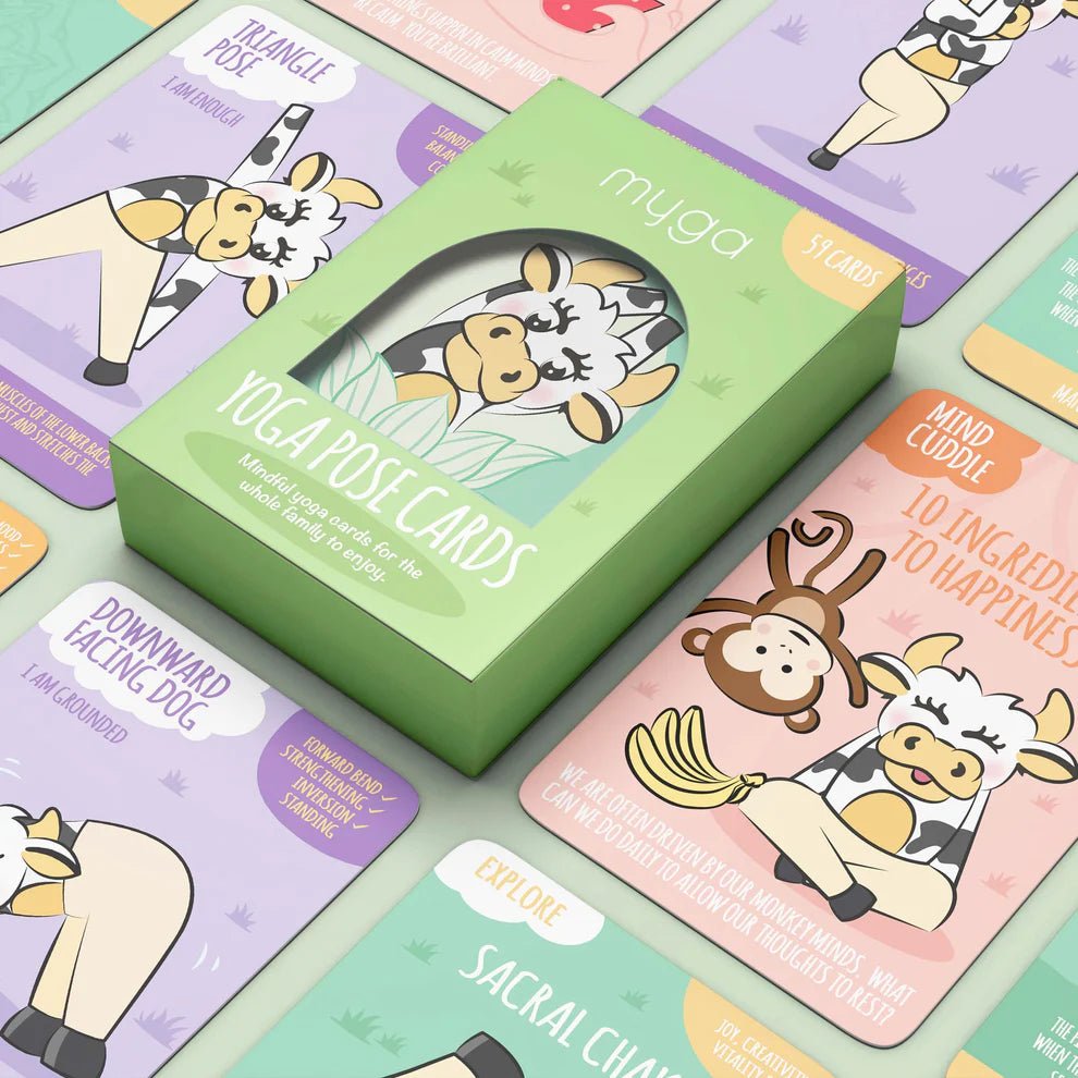 Mindful Moves: Kids Yoga & Calm Card Deck - Mind+Moon