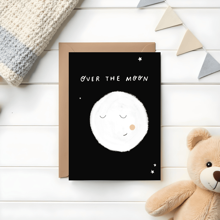 "Over the Moon" Greeting Card - Mind+Moon