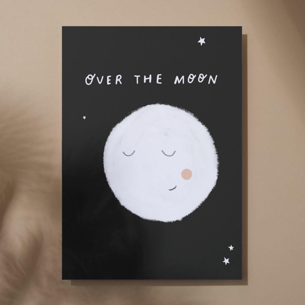 "Over the Moon" Greeting Card - Mind+Moon