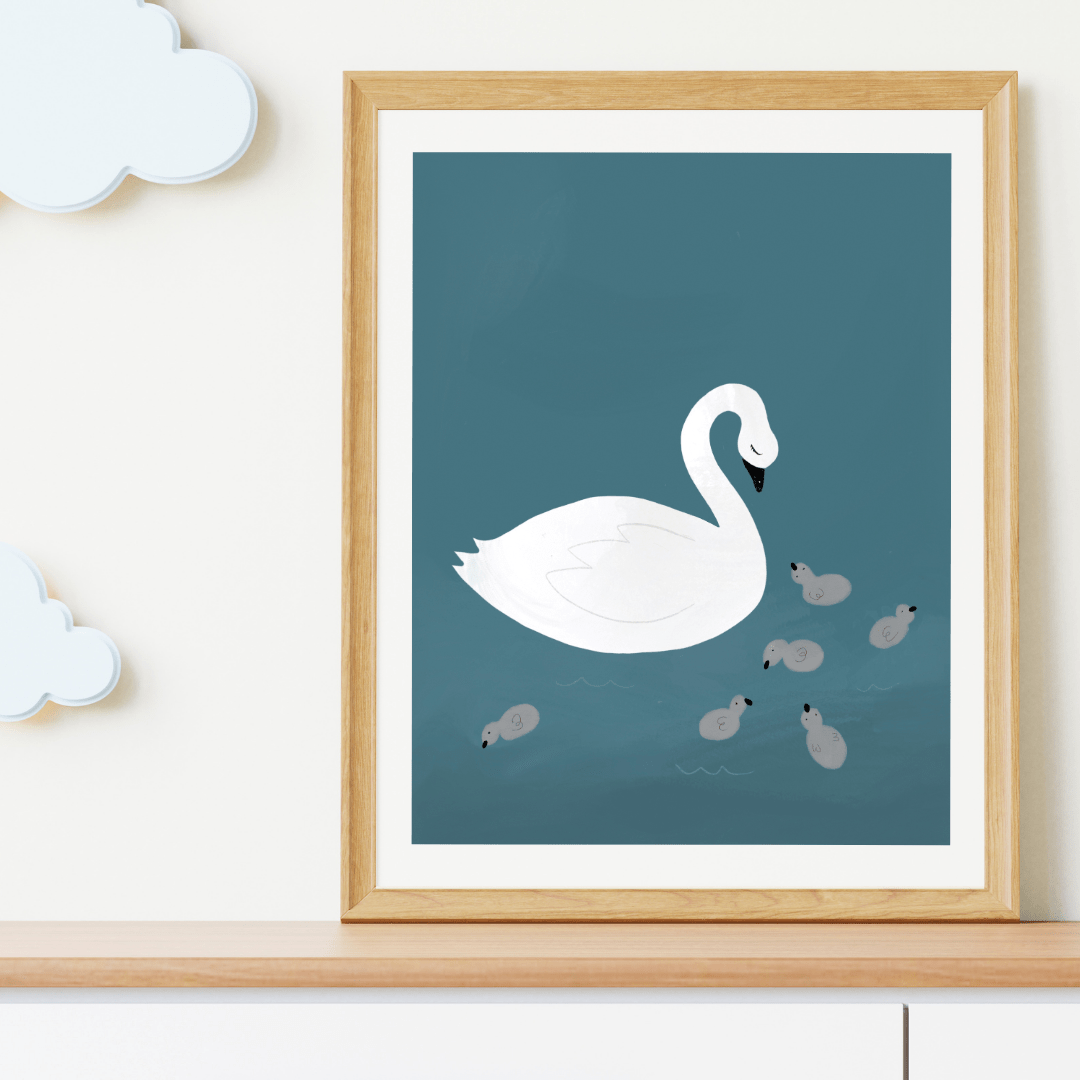 Peaceful Swan Print - Mind+Moon