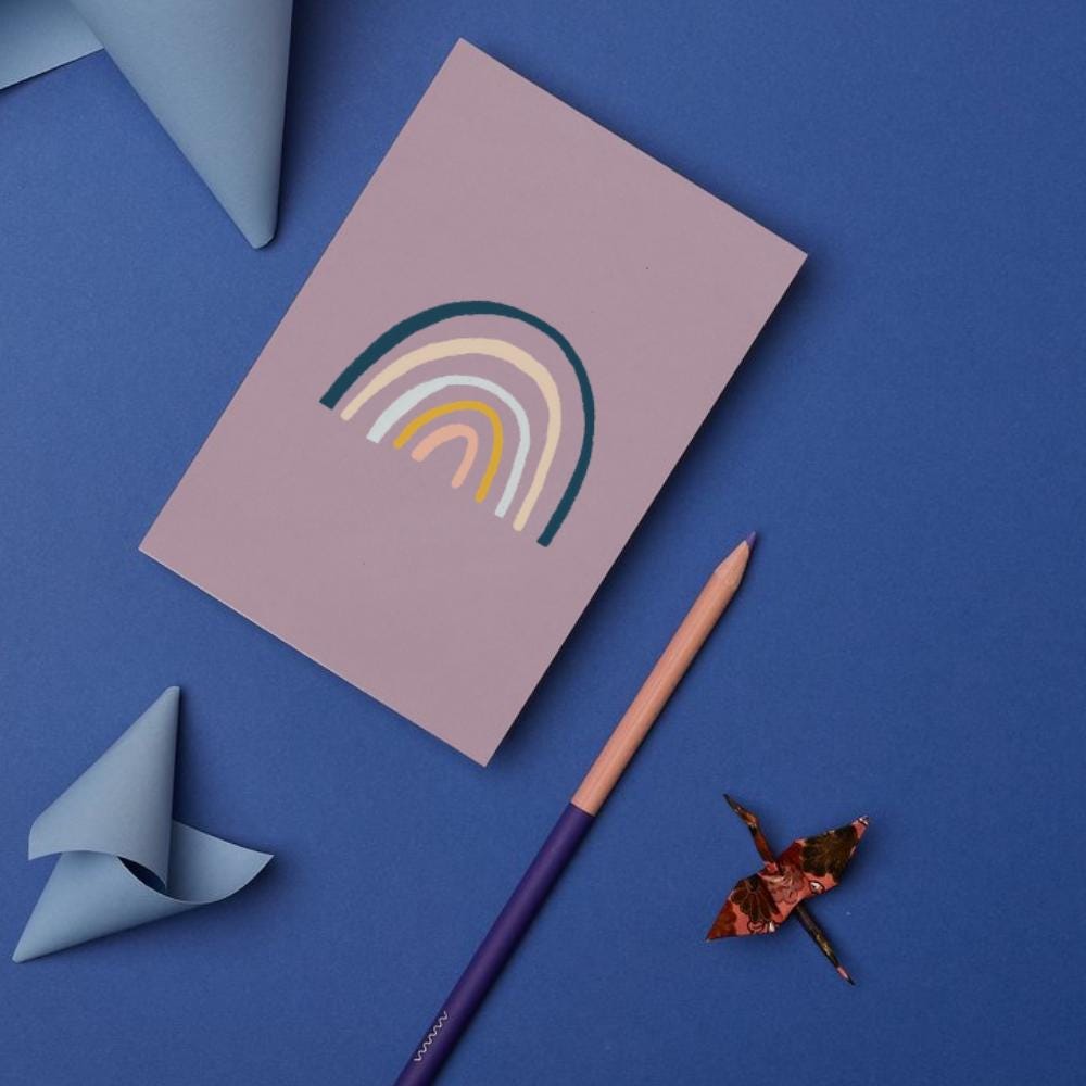 Rainbow Greeting Card - Mind+Moon