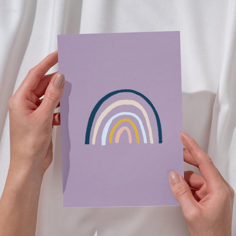 Rainbow Greeting Card - Mind+Moon
