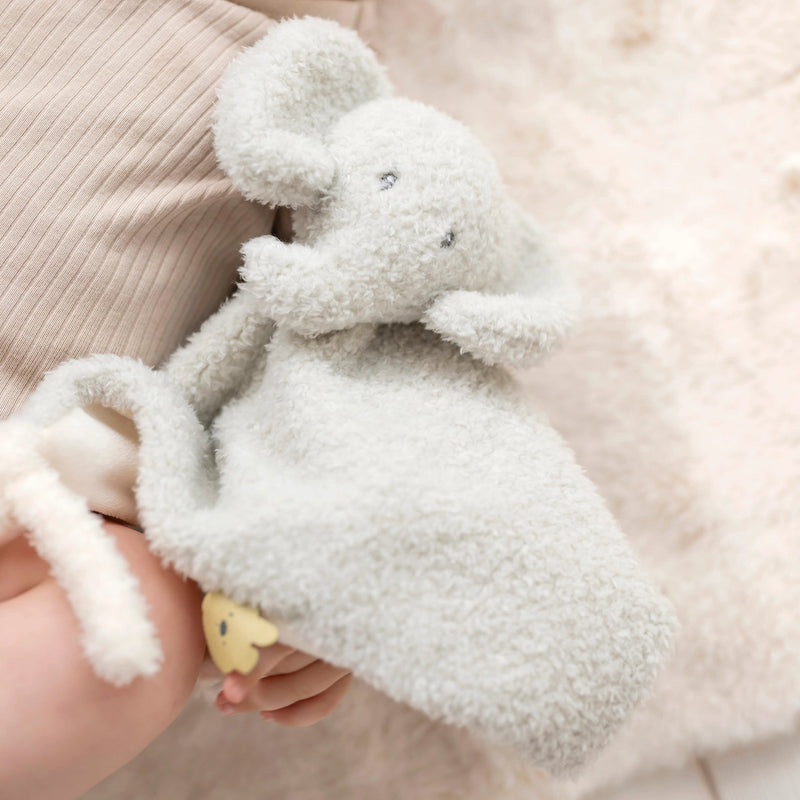 Snuggly Elephant Comforter with Dummy Attachment - Mind+Moon