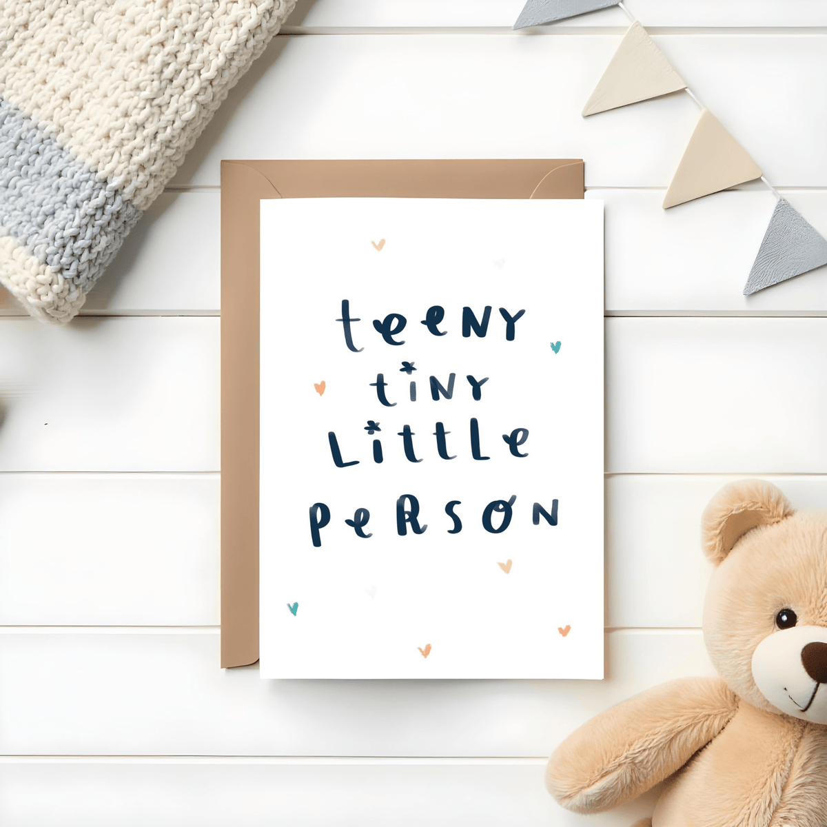 Teeny Tiny Little Person New Baby Card - Mind+Moon