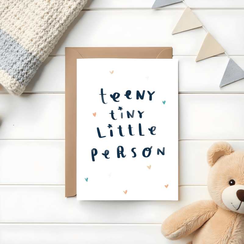 Teeny Tiny Little Person New Baby Card - Mind+Moon
