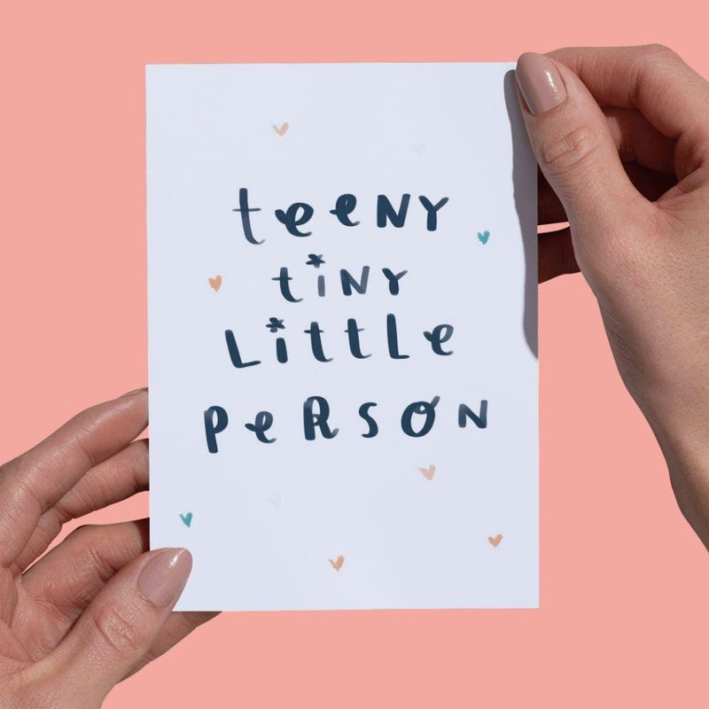 Teeny Tiny Little Person New Baby Card - Mind+Moon