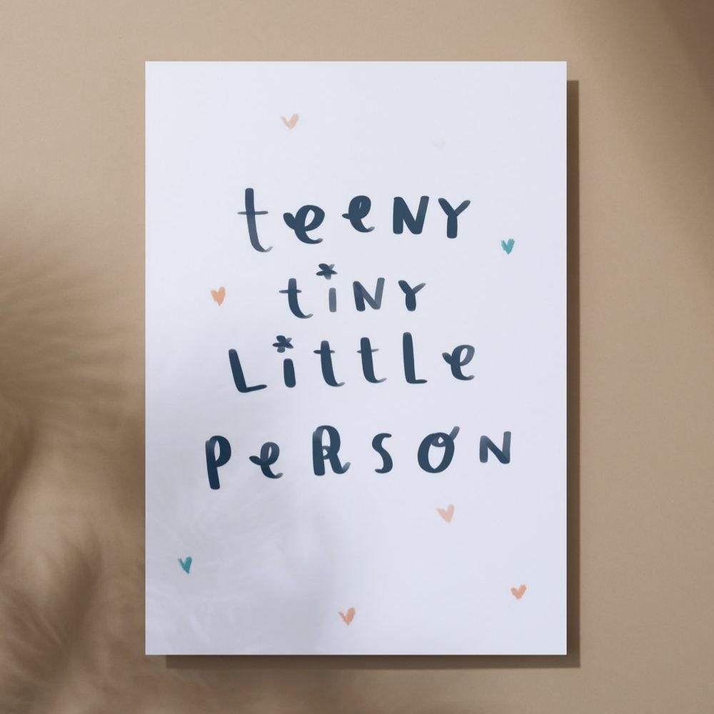 Teeny Tiny Little Person New Baby Card - Mind+Moon